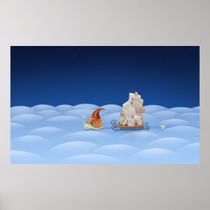 Lieferung von Geschenken Poster
