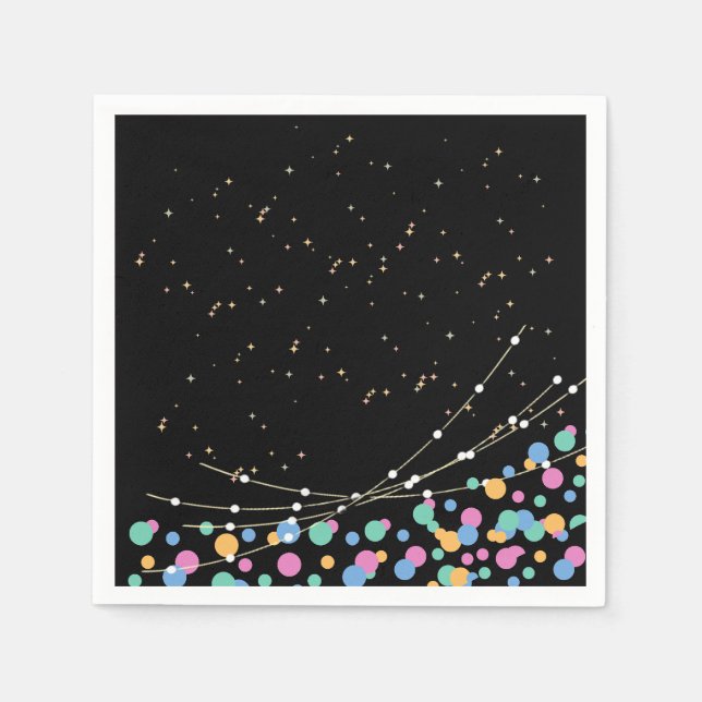 Lieferung von Glow & Roll Birhday Party Serviette (Vorderseite)