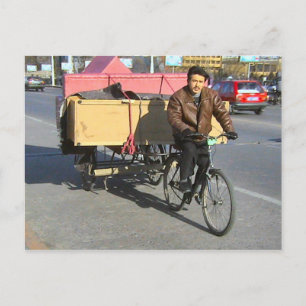 Lieferung von Möbeln Postkarte