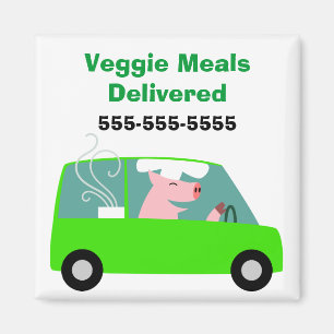 Lieferung von vegetarischem Catering Magnet
