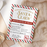 Lieferverzögerung für Weihnachtsgeschenke Einladung<br><div class="desc">Weihnachtsgeschenke Paket Versandverzögerung Benachrichtigung.</div>
