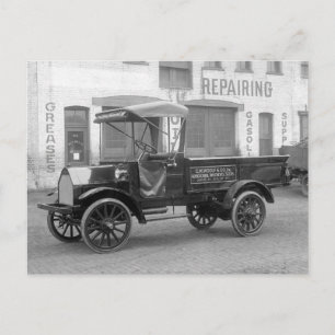 Lieferwagen für Autozubehör, 1915 Postkarte