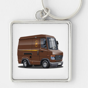 Lieferwagen für Cartoon Schlüsselanhänger