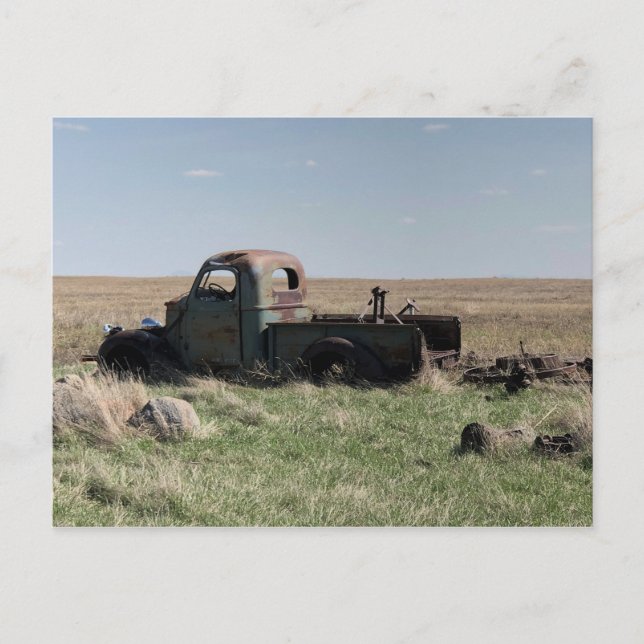 Lieferwagen Havre Montana Postkarte (Vorderseite)
