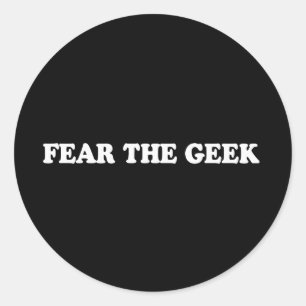 Lieferwagen-Linie - BEFÜRCHTEN Sie den GEEK-T - Runder Aufkleber