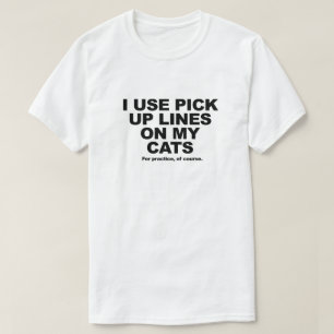 Lieferwagen-Linien auf Katzen T-Shirt