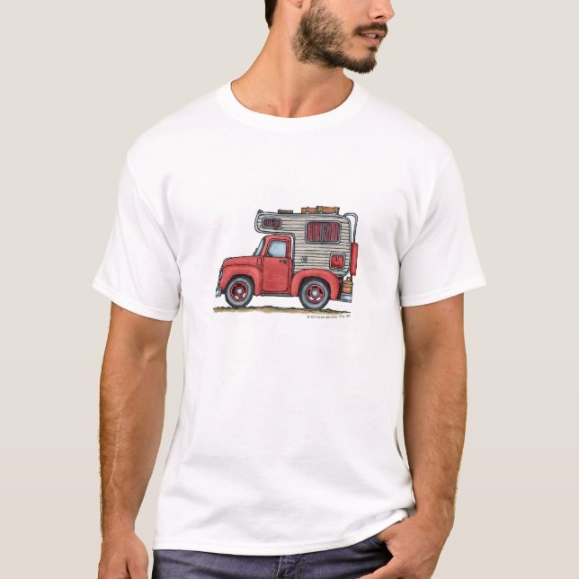 Lieferwagen-LKW-Camper RV-Kleid T-Shirt (Vorderseite)