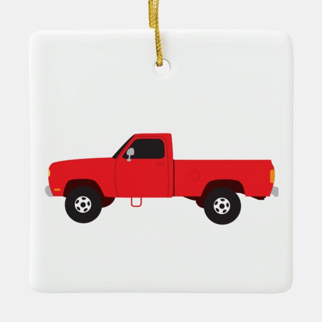 Lieferwagen LKW Keramikornament (Vorderseite)