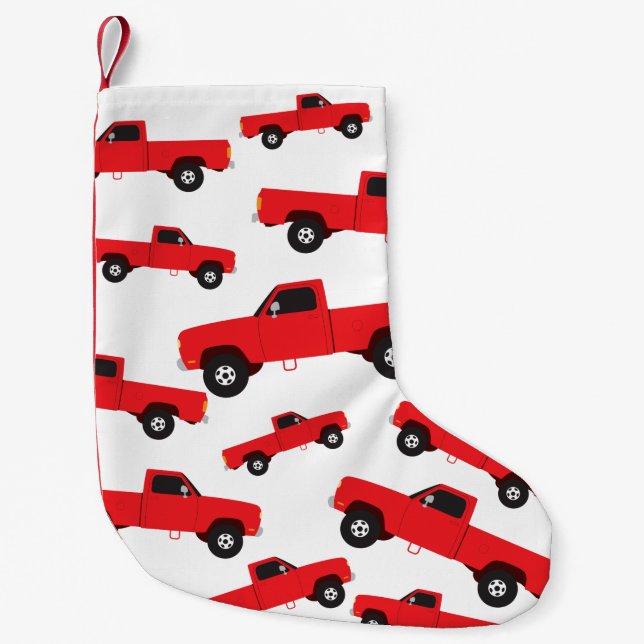 Lieferwagen LKW Kleiner Weihnachtsstrumpf (Vorderseite)