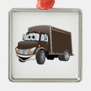 Lieferwagen Schokolade Cartoon Ornament Aus Metall
