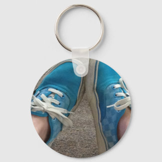 Lieferwagen Schuhe blau Schlüsselanhänger