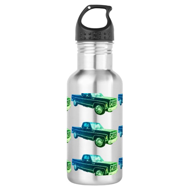 Lieferwagen Truck Edelstahlflasche (Vorderseite)