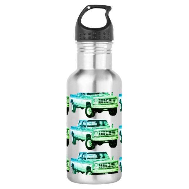 Lieferwagen Truck Edelstahlflasche (Vorderseite)
