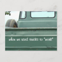 Lieferwagen-Truck-Postkarte Nr. 1 - anpassen