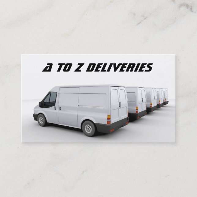 Lieferwagen-Visitenkarte Visitenkarte (Vorderseite)
