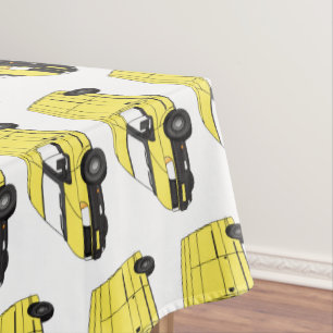 Lieferwagenillustrierung Tischdecke