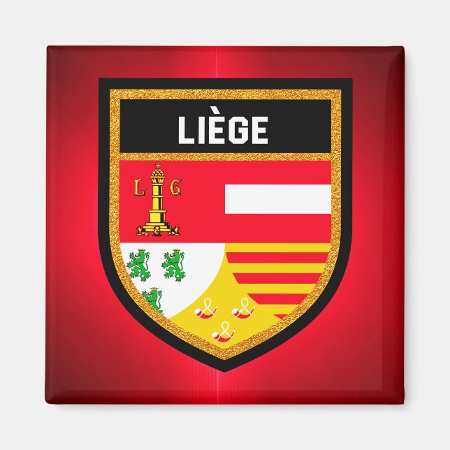 Liège Flag Magnet (Vorne)