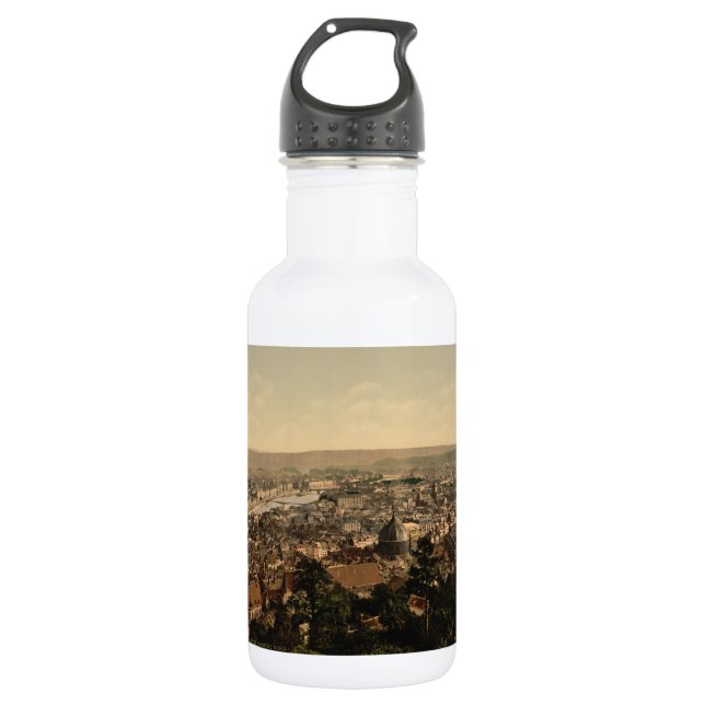 Liège vom Norden, Belgien Edelstahlflasche (Vorderseite)