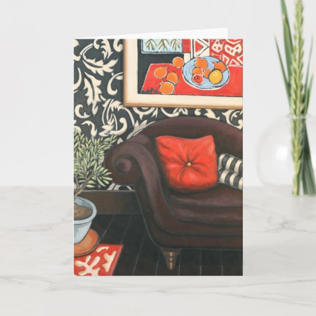 "Liegen-" Kunst-Karte Karte (Vorderseite)