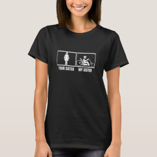 Liegende Fahrrad Ihre Schwester Meine Schwester Lu T-Shirt