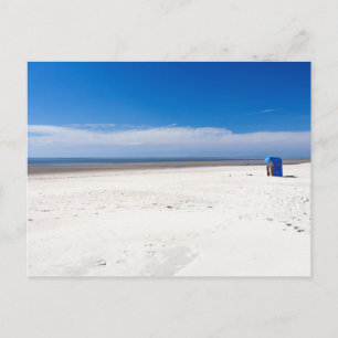 Liegestuhl in der Nordsee Postkarte