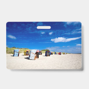 Liegestühle an der Nordsee Ausweis