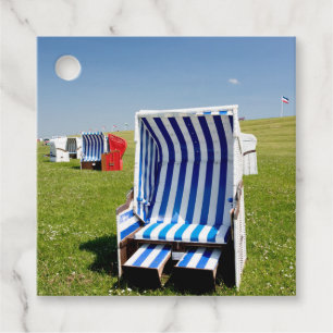 Liegestühle an der Nordsee Geschenkanhänger
