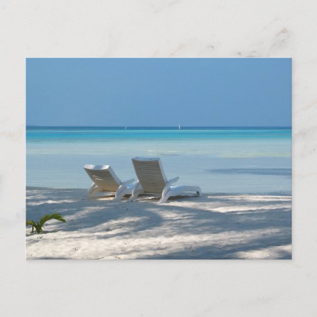 Liegestühle Postkarte (Vorderseite)