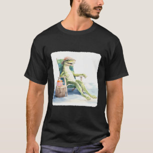 Liegestuhlfahrer mit Liegestühlen und Reptilien T-Shirt