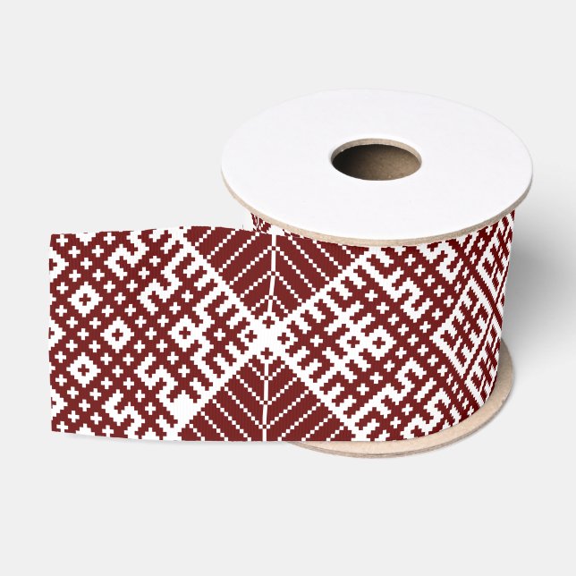 Lielvardes belt Lettisches Mustermotiv Ripsband (Spule)