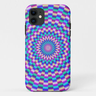 Liens circulaires bleu et rose iPhone 5 Coque