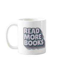 Lies Mehr Bücher Retro-Typografie-Tasse