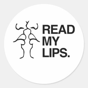 LIES MIR DIE LIPPEN AB RUNDER AUFKLEBER