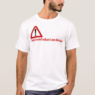 Lies nicht hinten Lustiges T-Shirt