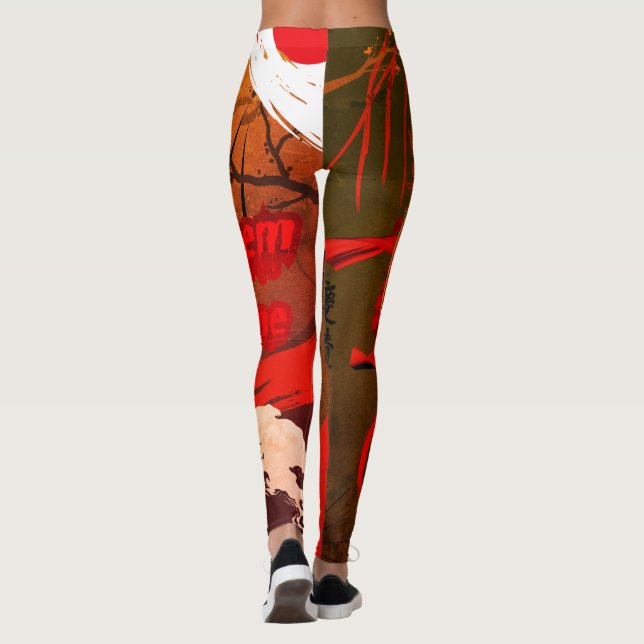 ⛈️ 🥷 Ließ sie kommen, Power vermischen 🥷 ⛈️ Leggings (Rückseite)