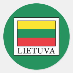 Lietuva Runder Aufkleber