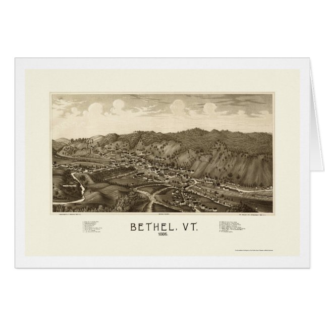 Lieu de prière, carte panoramique de VT - 1886 (Devant horizontal)