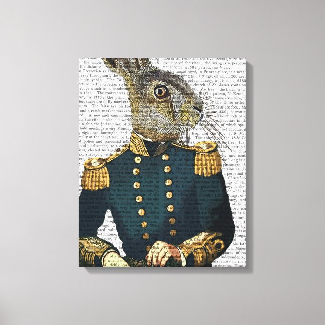 Lieutenant Hare Leinwanddruck (Vorderseite)