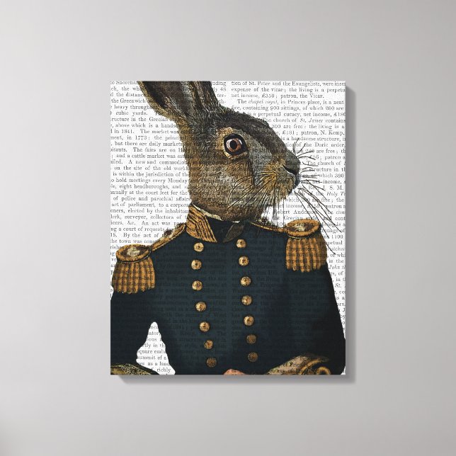 Lieutenant Hare Leinwanddruck (Vorderseite)