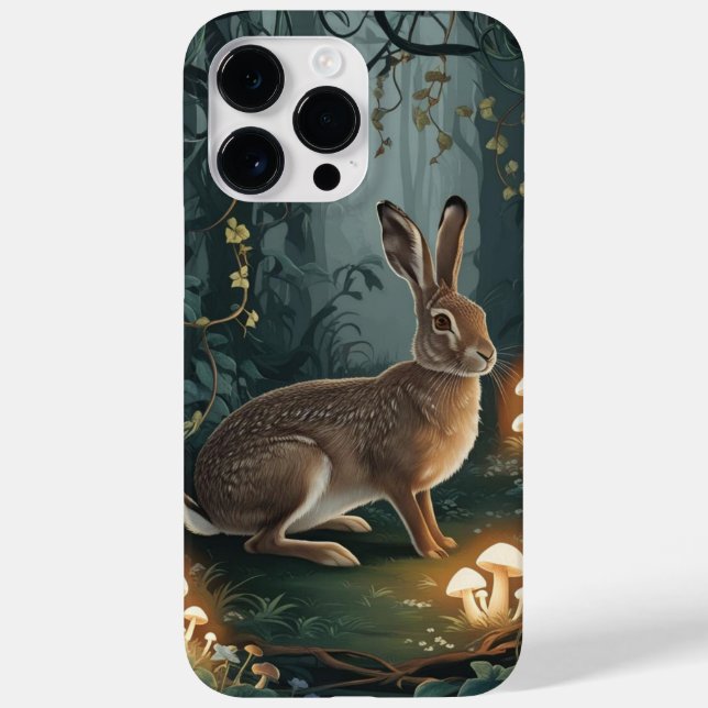 Lièvre d'or | Élégance | Imaginaire | Coque de tél (Verso)