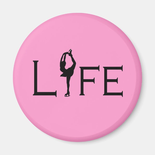 LIFE (Abbildung Skater) Magnet (Vorne)