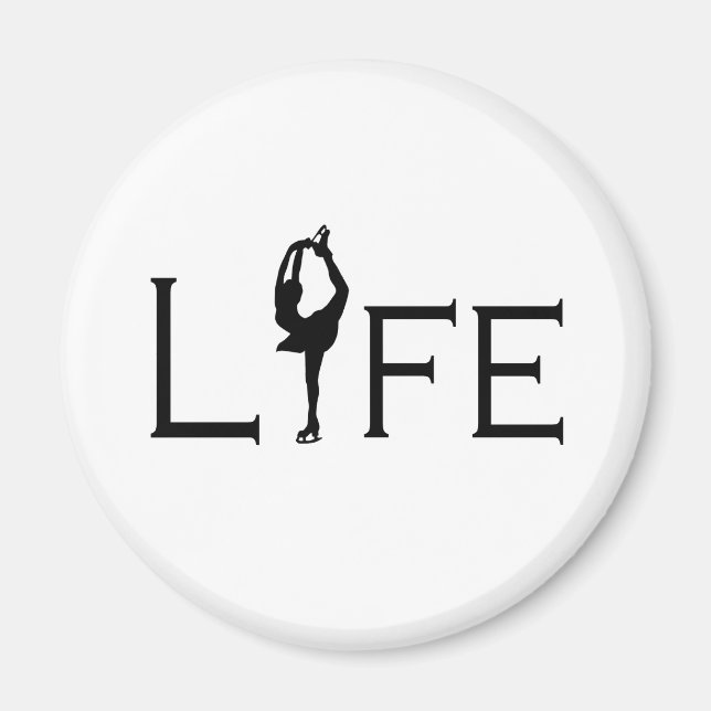 LIFE (Abbildung Skater) Magnet (Vorne)
