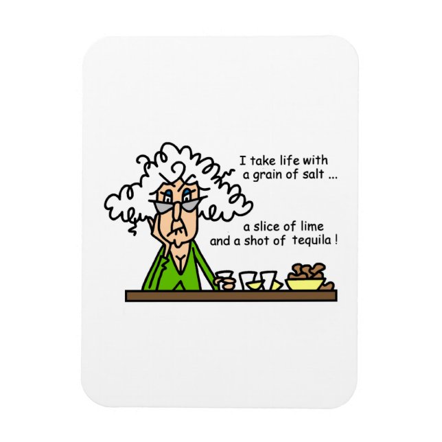 Life and Tequila Humor Magnet (Vertikal)