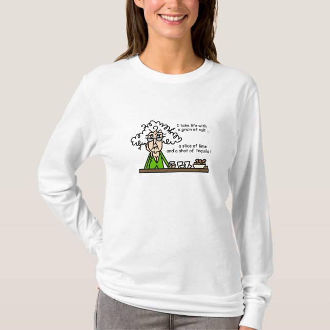 Life and Tequila Humor T-Shirt (Vorderseite)