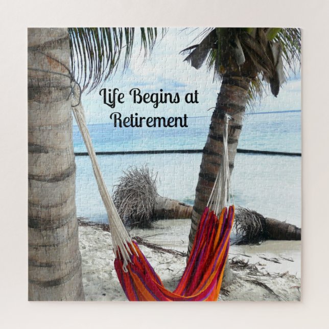 Life Begins at Retirement... Hammock at the Beach (Vertikal)
