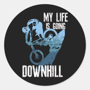 Life Behind Rs Biking Mountainbike Enduro MTB Runder Aufkleber