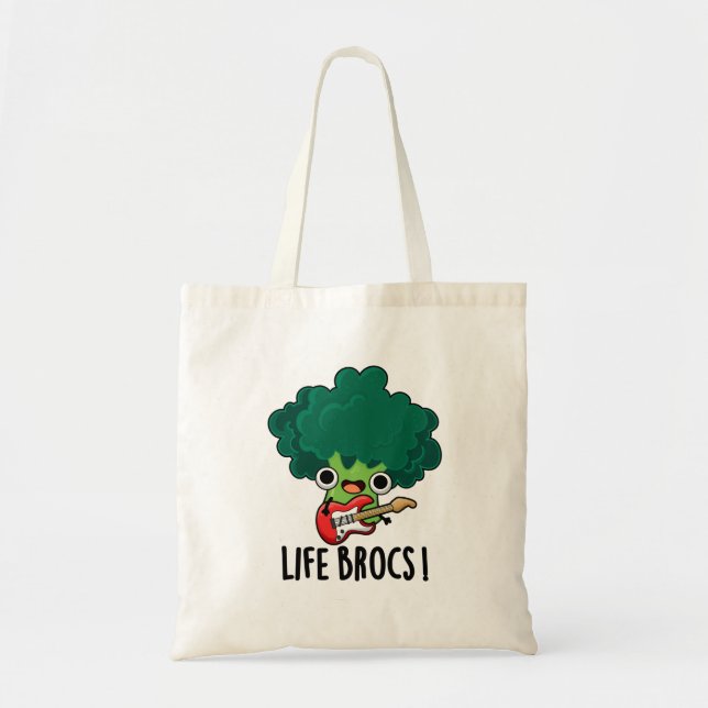 Life Brocs Funny Veggie Broccoli Pun Tragetasche (Vorne)