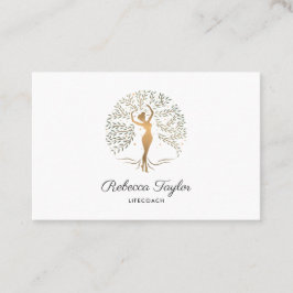 Life Coach Baum Life Therapist Heiler Wellness Visitenkarte