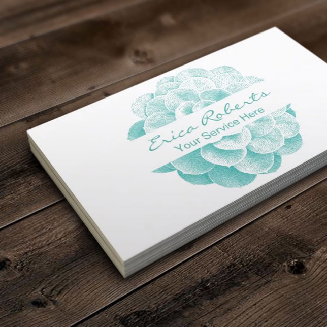 Life Coach Counselor Minimalistisch Sukkulent Flor Visitenkarte (Von Creator hochgeladen)
