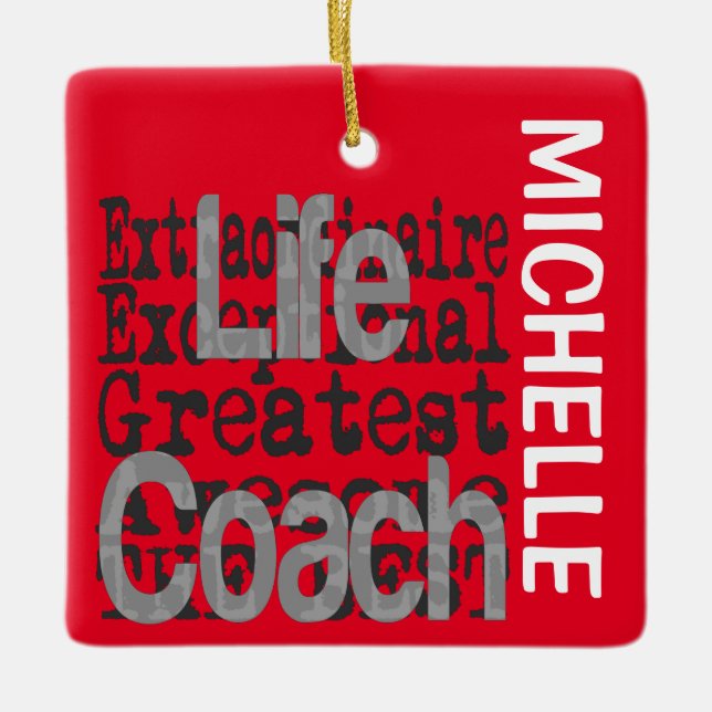 Life Coach Extraordinaire CUSTOM Keramikornament (Vorderseite)